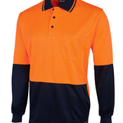 Hi Vis L/S Jacquard Polo